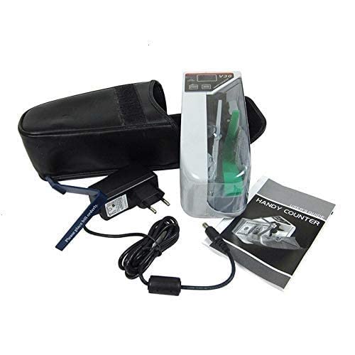 KANABEE Fully Automatic Money Counter Machine, Currency Counter with Additional Functions, Counterfeit Note Detection UV/MG, Value Counting and Large LED Display