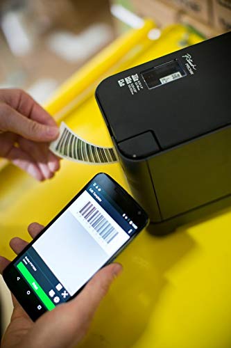 بروذر طابعة ملصقات شبكية صناعية PT-P950NW من بي تاتش، ملصقات حتى 36 ملم، USB 2.0 قياسي ومسلسل، ايثرنت، واي فاي مدمج، بلوتوث اختياري