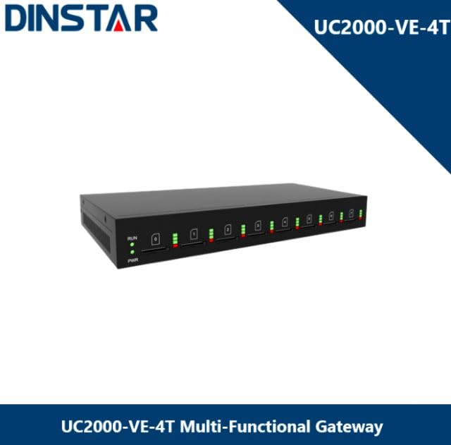 Dinstar UC2000-VE-4T GSM Gateway with 4 Ports 4G LTE