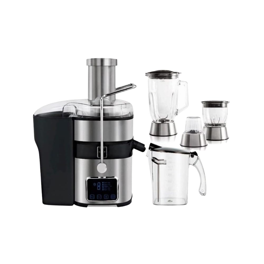 MEBASHI 4-in-1 Juicer Blender, 1.5 L Capacity, 800W Motor, Black Steel (ME-JB2009)