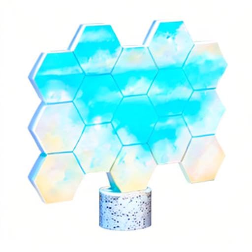 كولو لايت مصابيح RGB احترافية لاعداد الالعاب، مصابيح العاب تعمل بمنفذ USB، مصابيح حائط سداسية مزامنة الموسيقى مع 70 تاثير، متعددة الاستخدامات للمكتب والجدار، تعمل مع اليكسا وجوجل 15 قطعة