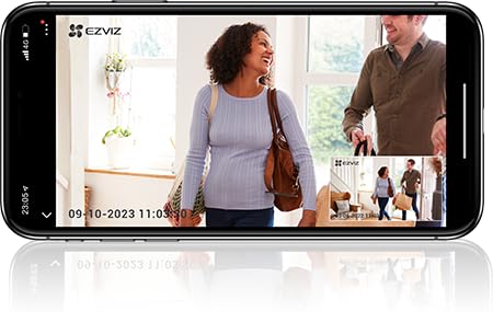 EZVIZ كاميرا منزلية ذكية تي واي 1 برو بدقة 4 كيه 8 ميجابكسل من النوع سي، رؤية بانورامية 360 درجة، اتصال ثنائي الاتجاه، حتى 512 جيجابايت | CS-TY1-R105-8G8WF