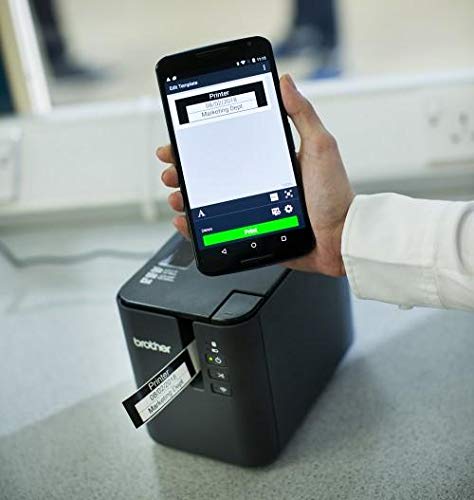 Brother PT-P900W Label Maker, Wireless/USB/Network, P-Touch Professional Label Printer, Portable, Up to 36mm Labels, Includes AC Adapter/USB Cable/36mm Black on White Tape Cassette