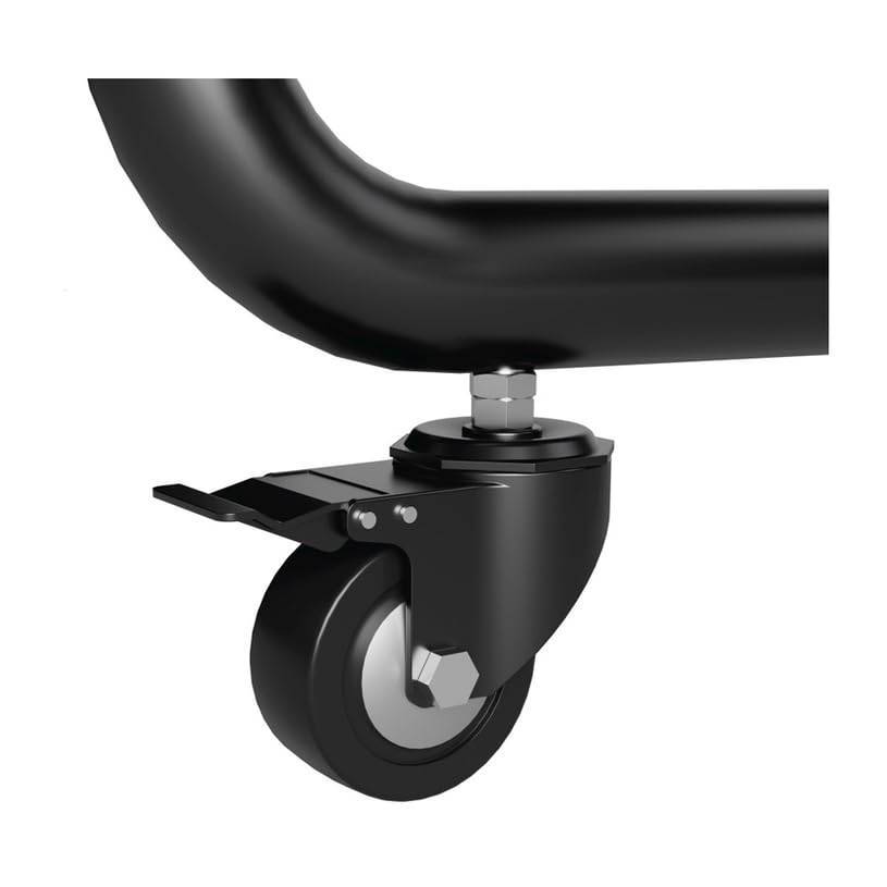 Hama 220875 Trolley Tv Stand With Castors, Max Weight 80 KG, Black