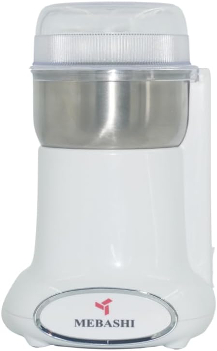 Maybashi Coffee Grinder 50g Capacity, Stainless Steel Bowl, Overheat Protection, (ME-CG2282) (Black) | 200 Watts