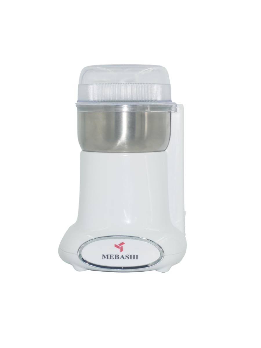 Maybashi Coffee Grinder 50g Capacity, Stainless Steel Bowl, Overheat Protection, (ME-CG2282) (Black) | 200 Watts