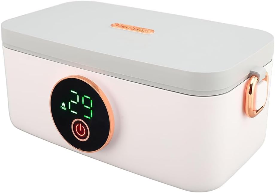 TsoLay Electric Lunch Box, Portable Food Heaters Lunch Warmer, 1L Capacity USB Rechargeable Portable Food Warmer Lunch Heater with Removable Stainless Steel Container, for Office Travel Car