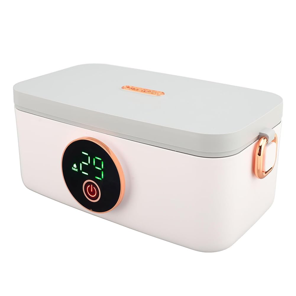 TsoLay Electric Lunch Box, Portable Food Heaters Lunch Warmer, 1L Capacity USB Rechargeable Portable Food Warmer Lunch Heater with Removable Stainless Steel Container, for Office Travel Car