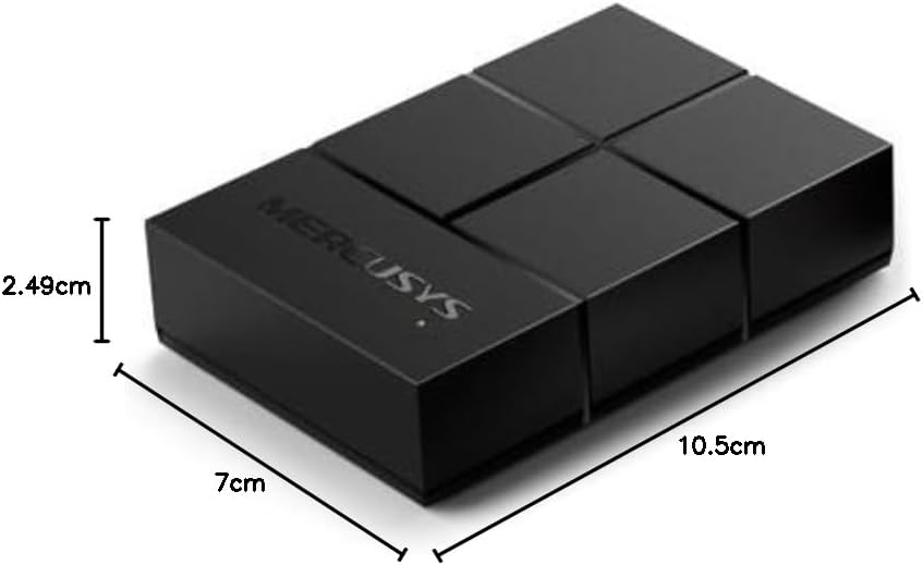 Mercusys Desktop Ethernet Switch/Splitter with 5 Ports 10/100/1000 Mbps, Ethernet Splitter, Saves Power up to 82%, Plug and Play, No Configuration Required (MS105G)