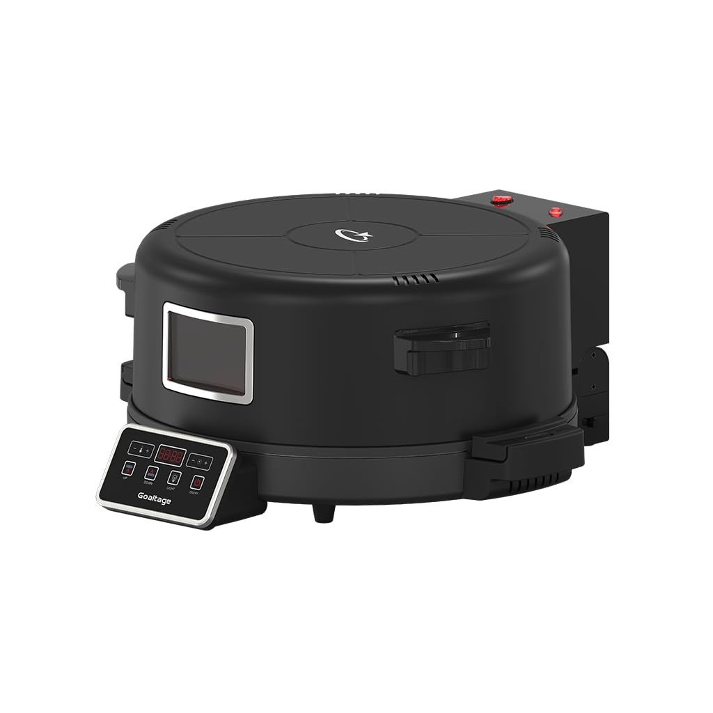 Goaltage OVN01 BakeMaster Electric Pizza Oven with LED Touch Control, Timer and Adjustable Heat, Non-Stick Surface, Soft Closing Mechanism, On-Off Switch and Multi-Purpose Functionality