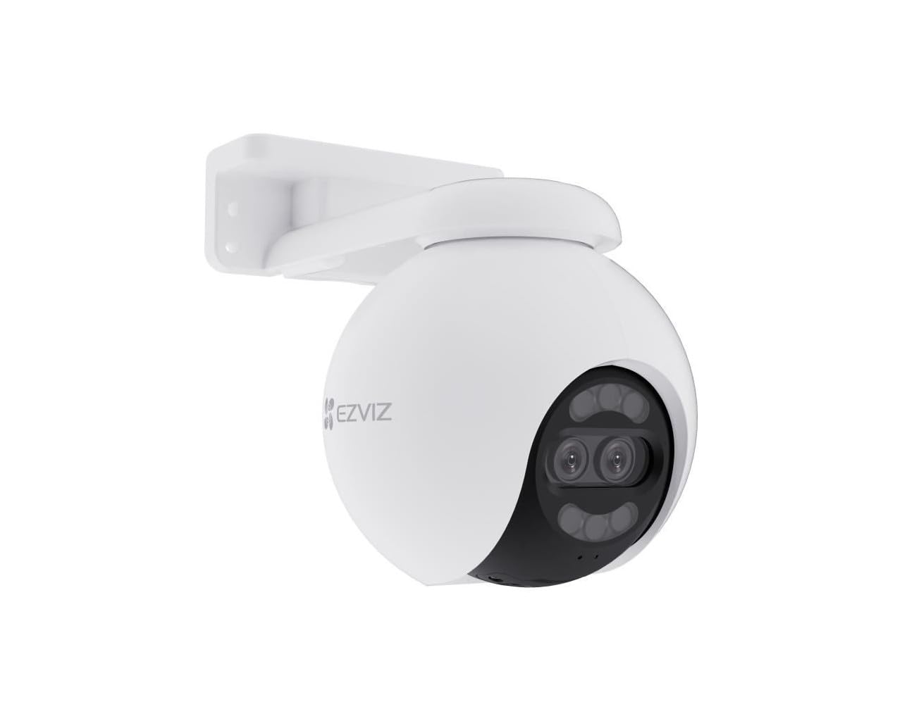 EZVIZ 4K WLAN IP PT Camera, Outdoor Camera with AI Person Detection, Active Protection, 30m Color Night Vision and Dual Lens, H80x