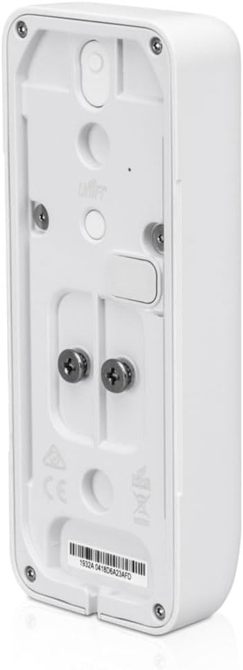 Ubiquiti | UniFi Protect G4 Doorbell | HD Night Vision | Two-Way Audio - Echo Cancellation - Built-in Display - PIR Motion Detection Sensor - Weather Resistant | WiFi 6 | UniFi Protect | White