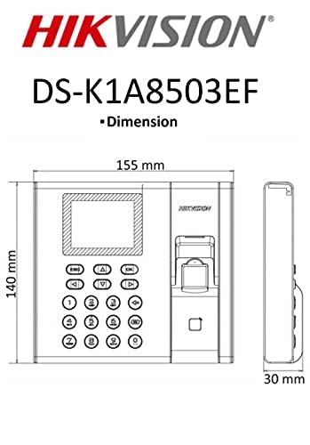 Hikvision DS-K1A8503MF Value Series Fingerprint Time Attendance Terminal + USEWELL RJ 45