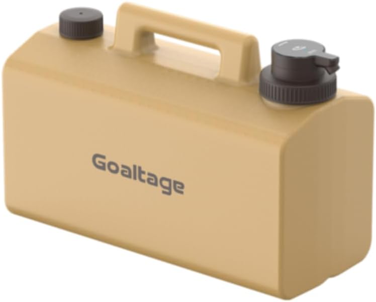 Goaltage AquaPro Water Storage With 20L Capacity, Rechargeable Water Pump, Touch Control Panel, Camping Essentials And Spigot Portable Design - Yellow