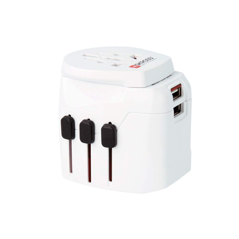 SKROSS Pro Light Universal Adapter with USB Ports, 1.302550