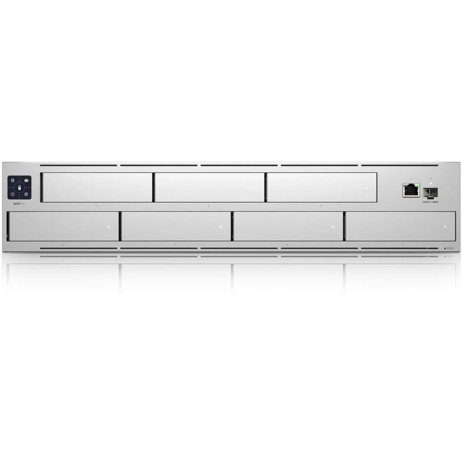 Ubiquiti UniFi Protect Network Video Recorder Pro, 1 × 10G SFP+ Port, Plug and Play Operation, 4K UHD Video Storage, Wireless Bluetooth Interface v4.1, RAID 1, 5 or 10 Configuration | UNVR-PRO