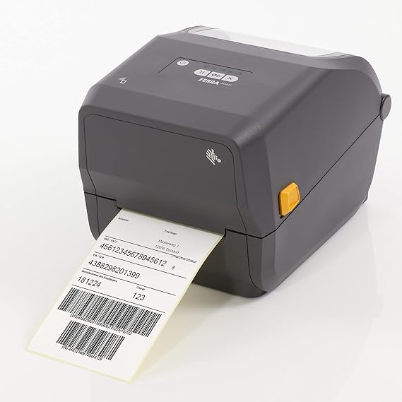 Zebra ZD421T Direct Thermal Printer (74/300M) 203 dpi, USB, USB Host, Ethernet, BTLE5, EU and UK Cords, Swiss Font, EZPL. (ZD4A042-30EE00EZ)
