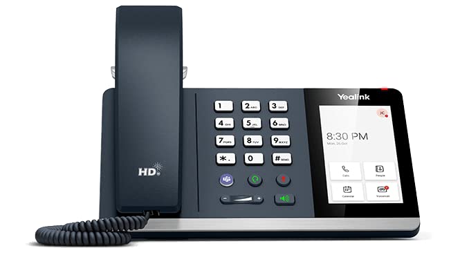 Yealink MP54-TEAMS Edition Desk IP Phone [5 Pack] Cost-Effective IP Phone for Team, 4 inch (800 x 480) Capacitive Touch Screen, PoE, Power Adapter Not Included