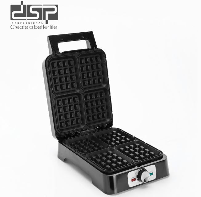 DSP Waffle Maker KC1337 1600W Non-stick Coated Aluminium Plate