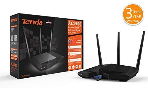 تيندا راوتر واي فاي 1900 متر 11AC ذكي ثنائي النطاق جيجابت - AC18