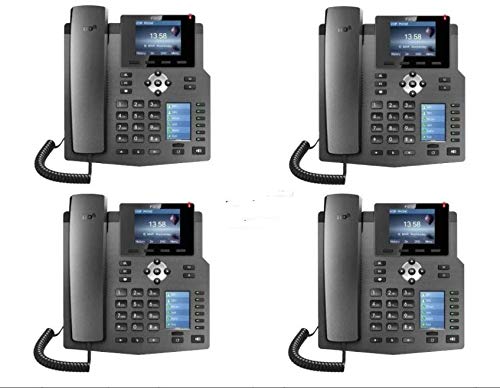 Fanvil X4 4 SIP Line Enterprise IP Phone PoE Capable Pack of 4
