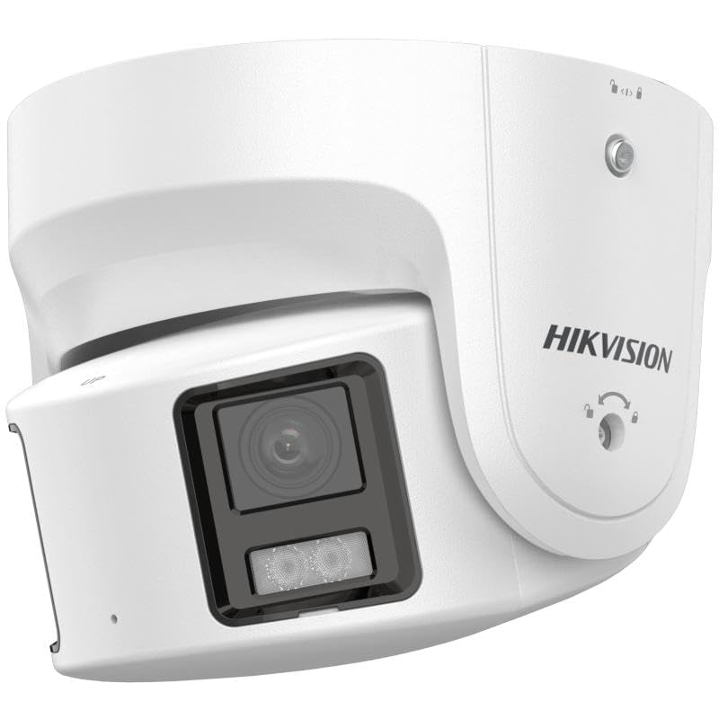 Hikvision DS-2CD2387G2P-LSU/SL ColorVu 8MP Panoramic Camera, Fixed 4mm Lens, White