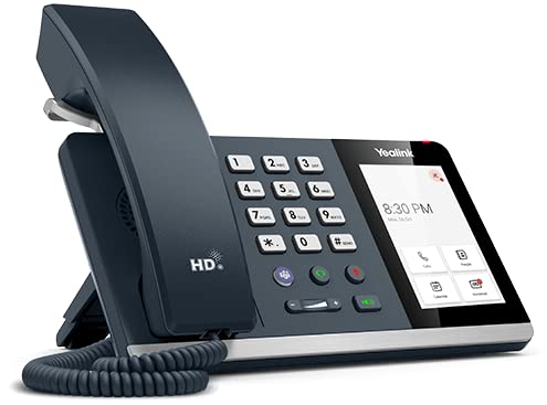 Yealink MP54-TEAMS Edition Desk IP Phone [5 Pack] Cost-Effective IP Phone for Team, 4 inch (800 x 480) Capacitive Touch Screen, PoE, Power Adapter Not Included