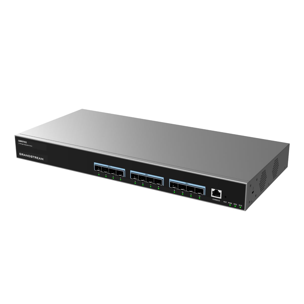 Grandstream GWN7832 Enterprise Layer 3 Managed Aggregation Switch, 12 x SFP+