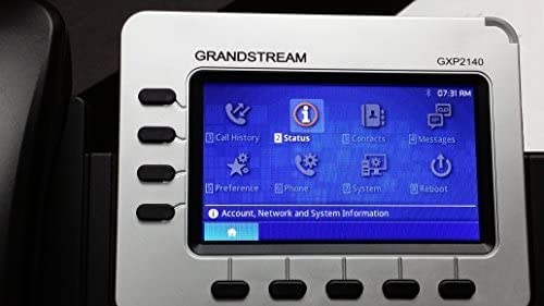 Grandstream Customizable IP Phone GXP2140 with Bluetooth Headset 4.3 Inch LCD