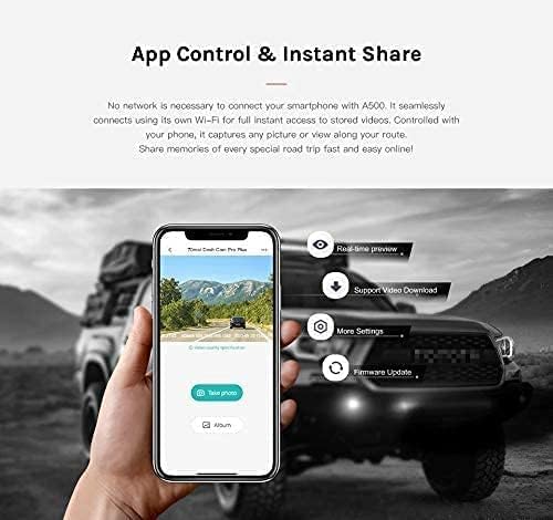 70mai Smart Dash Cam Pro Plus يحدد دقة A500S 5 ميجابكسل / واي فاي مجاني / شاشة وقوف السيارات 24 ساعة / زاوية عرض واسعة 140 درجة / تسجيل فيديو مزدوج