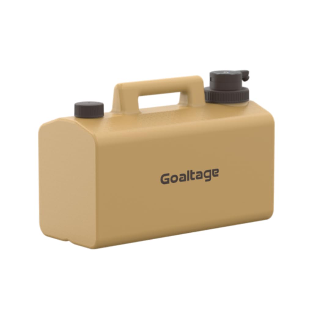 Goaltage AquaPro Water Storage With 20L Capacity, Rechargeable Water Pump, Touch Control Panel, Camping Essentials And Spigot Portable Design - Yellow