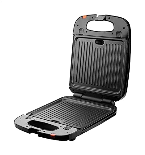 DSP 2-in-1 Sandwich Maker with Grill KC1051, 1200 Watt - Black and Grey