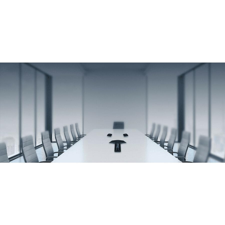 يالينك ميكروفون لاسلكي CP965 حساس للمس، هاتف مؤتمرات IP عالي الدقة CPW65 DECT، ميكروفون توسيع لاسلكي بتقنية ديكت ديو، شاشة لمس متعددة 5 انش بدقة 720×1280