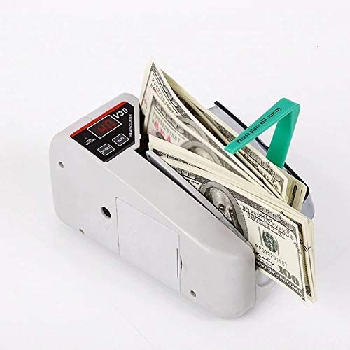 KANABEE Fully Automatic Money Counter Machine, Currency Counter with Additional Functions, Counterfeit Note Detection UV/MG, Value Counting and Large LED Display
