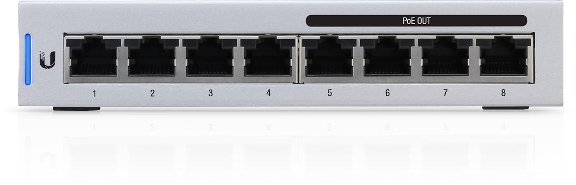Ubiquiti Networks US-8-60W UniFi 8-Port Gigabit PoE Compliant Managed Switch