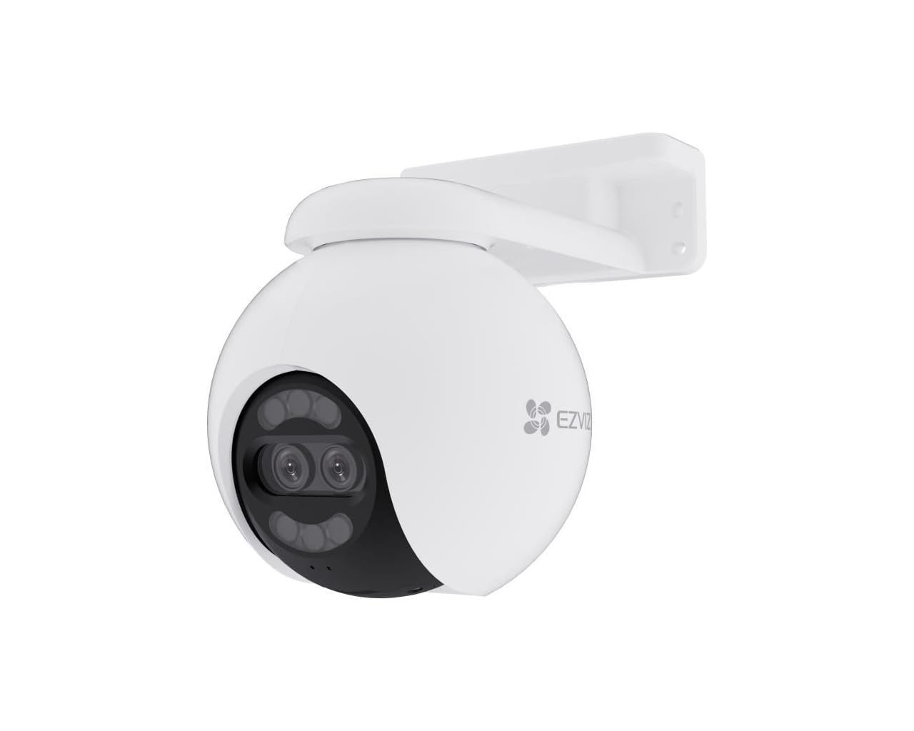 EZVIZ 4K WLAN IP PT Camera, Outdoor Camera with AI Person Detection, Active Protection, 30m Color Night Vision and Dual Lens, H80x