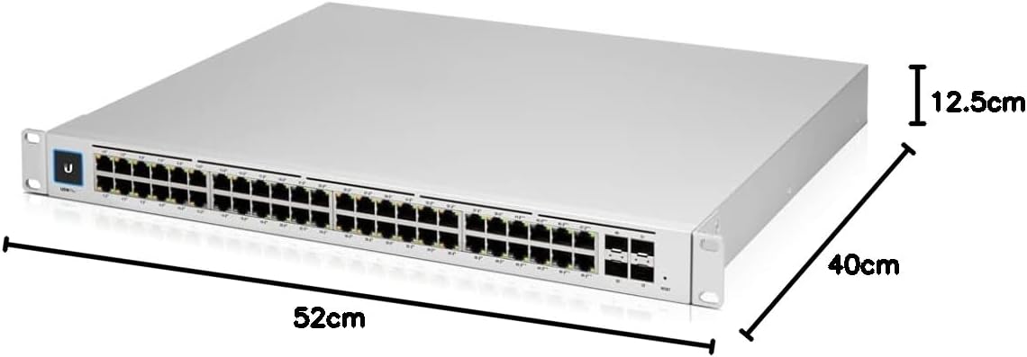يوبيكويتي نيتوركس مفتاح يونيفاي سويتش برو 48 بطبقة 3 مُدارة مع (48)، W125840958 (مفتاح الطبقة 3 مع (48) منفذ جيجابت ايثرنت، (4) 10 جيجا اس بي ++، يوفر تجميع الروابط للاعلى)