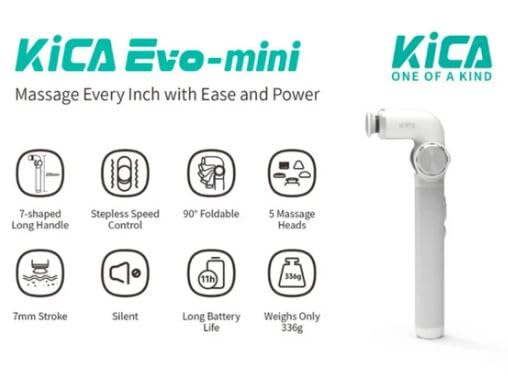 Kica Evo-Mini Foldable Massage Device - White