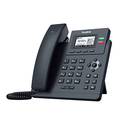 Yealink T31P IP Phone - Power Adapter Included - 1 Year Manufacturer Warranty - Unlocked Can Be Used with Any VoIP Service Provider
