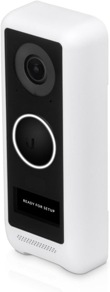 Ubiquiti | UniFi Protect G4 Doorbell | HD Night Vision | Two-Way Audio - Echo Cancellation - Built-in Display - PIR Motion Detection Sensor - Weather Resistant | WiFi 6 | UniFi Protect | White