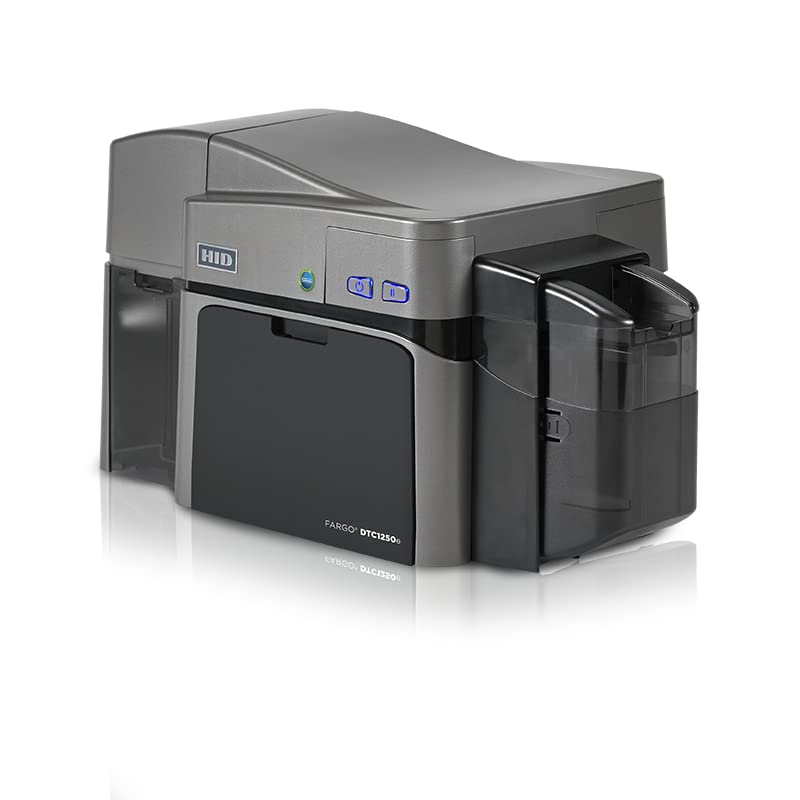 Fargo DTC1250e 050100 Dual-Sided ID Card Printer | Professional ID Card Machine for Business, Government, Student ID Cards and More