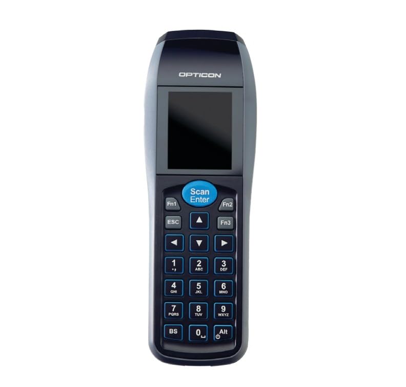 OPTIC0N OPH3001 Laser Barcode Scanner 4 MB FlashRom, 2 MB SRAM and 128 MB NAND Flash TFT LCD QVGA color display with IP54 Rating