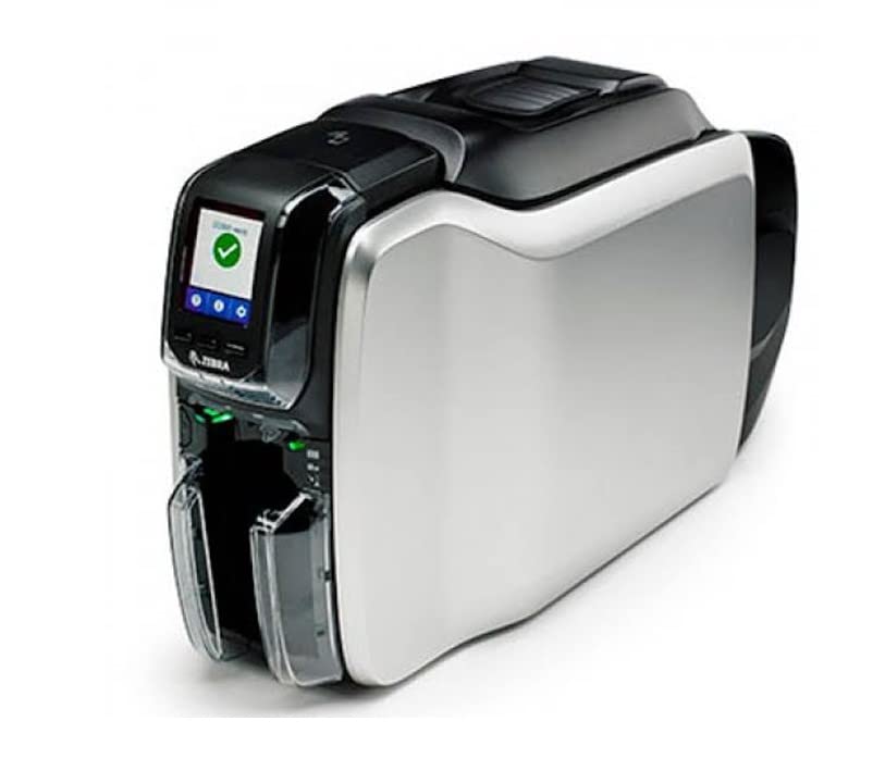 Ribetec Zebra ZC300 Credential Card Printer for PVC Plastic Cards with Dual-Sided Printing
