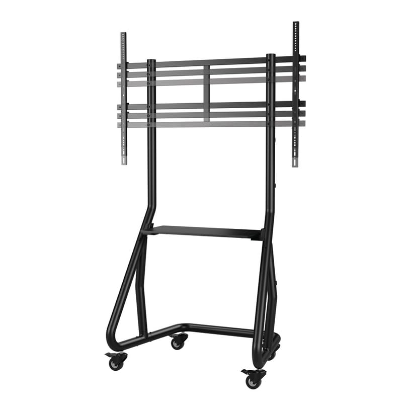Hama 220875 Trolley Tv Stand With Castors, Max Weight 80 KG, Black