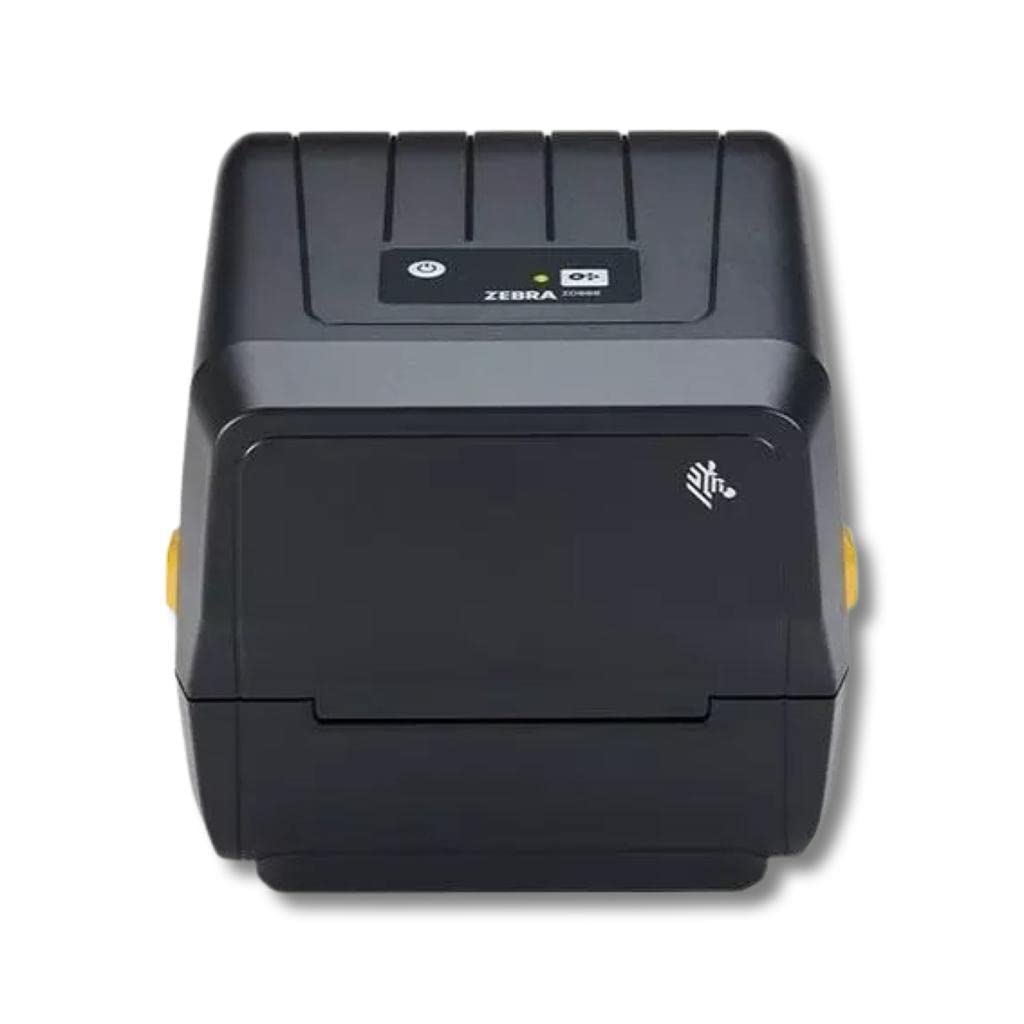 زيبرا [ZD220T-USB] نقل حراري لسطح المكتب وطابعة باركود حرارية مباشرة | تستخدم لملصقات المكتب | ملصقات الشحن | ملصقات المجوهرات | ملصقات شفافة | دقة 203 نقطة لكل بوصة | أقصى عرض للطباعة 4 انش