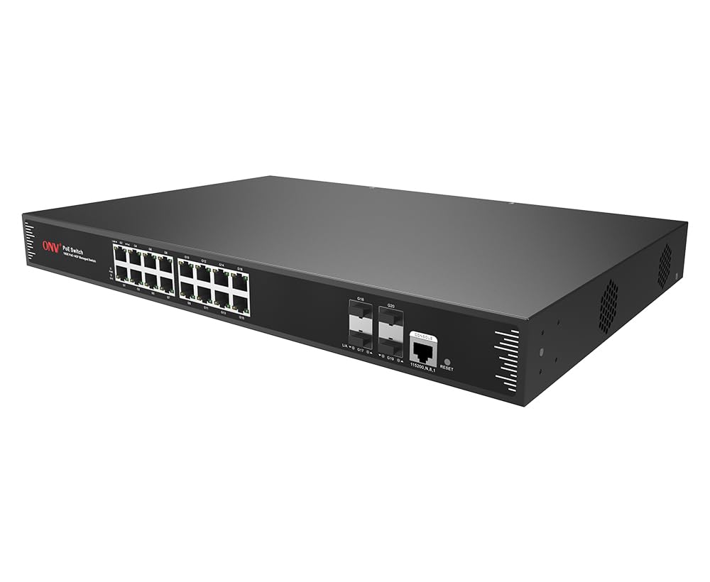 ONV Gigabit 20-port L2+ محول PoE مُدار POE33020PFM-at