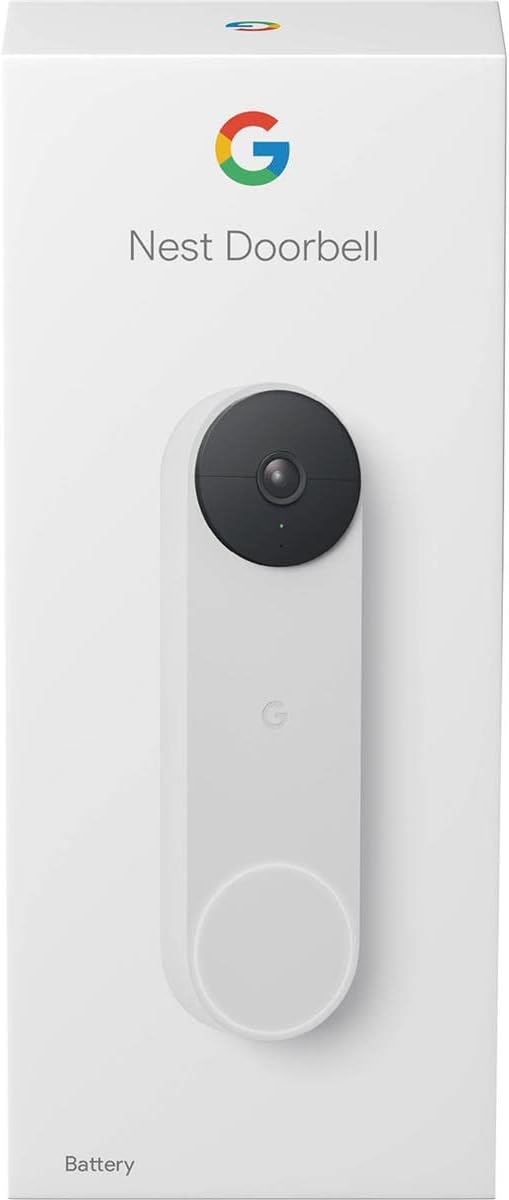 Google Nest Doorbell (Battery) - Wireless Doorbell Camera - Video Doorbell - Ash, 960x1280