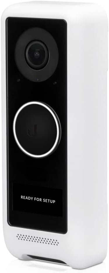 Ubiquiti | UniFi Protect G4 Doorbell | HD Night Vision | Two-Way Audio - Echo Cancellation - Built-in Display - PIR Motion Detection Sensor - Weather Resistant | WiFi 6 | UniFi Protect | White