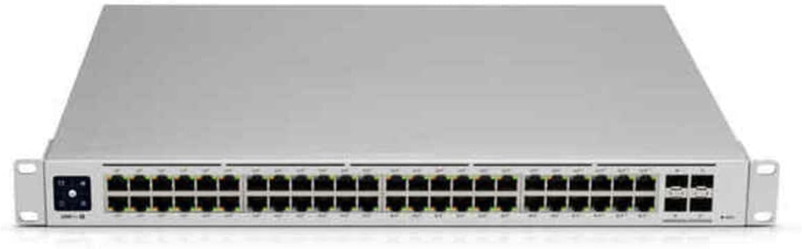 يوبيكويتي نيتوركس مفتاح يونيفاي سويتش برو 48 بطبقة 3 مُدارة مع (48)، W125840958 (مفتاح الطبقة 3 مع (48) منفذ جيجابت ايثرنت، (4) 10 جيجا اس بي ++، يوفر تجميع الروابط للاعلى)