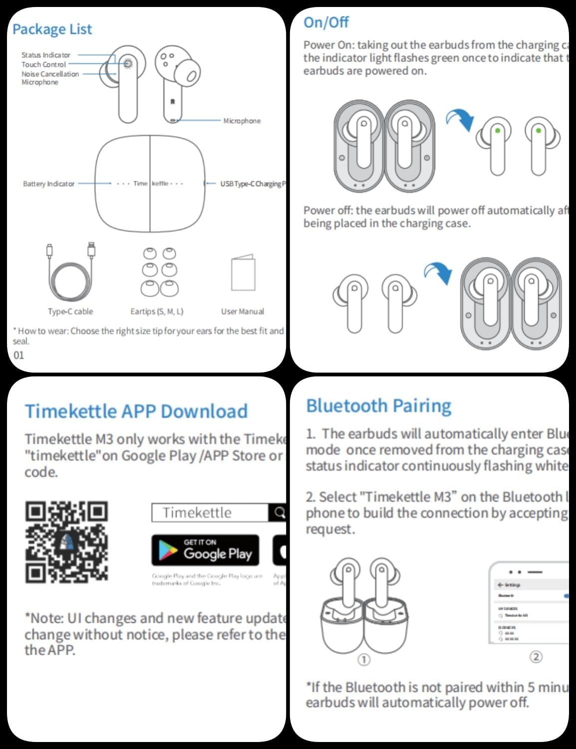 Timekettle W4 Pro AI Interpreter Earbuds(Grey),Translator Device Supporting 40 Languages,Translator Earbuds for Call and Video Translation,APP Work with iOS and Android